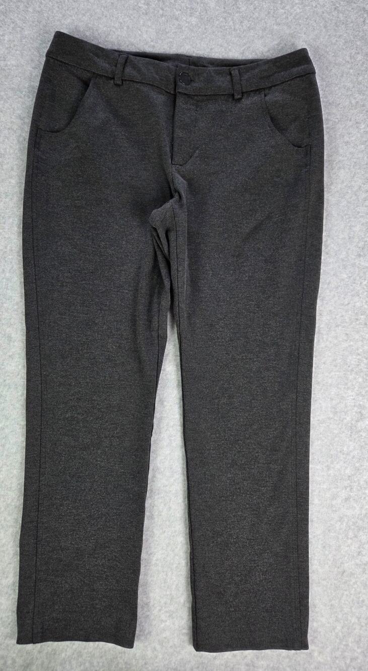 Christopher & Banks Signature Slimming Pants Gray Charcoal Trousers Sz 10 Short